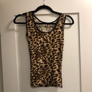 90s animal print top